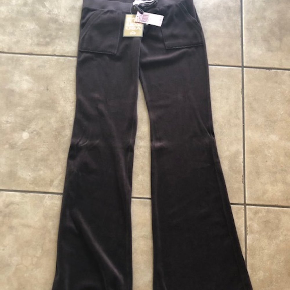 Juicy Couture Chocolate Brown Velvet Tracksuit set